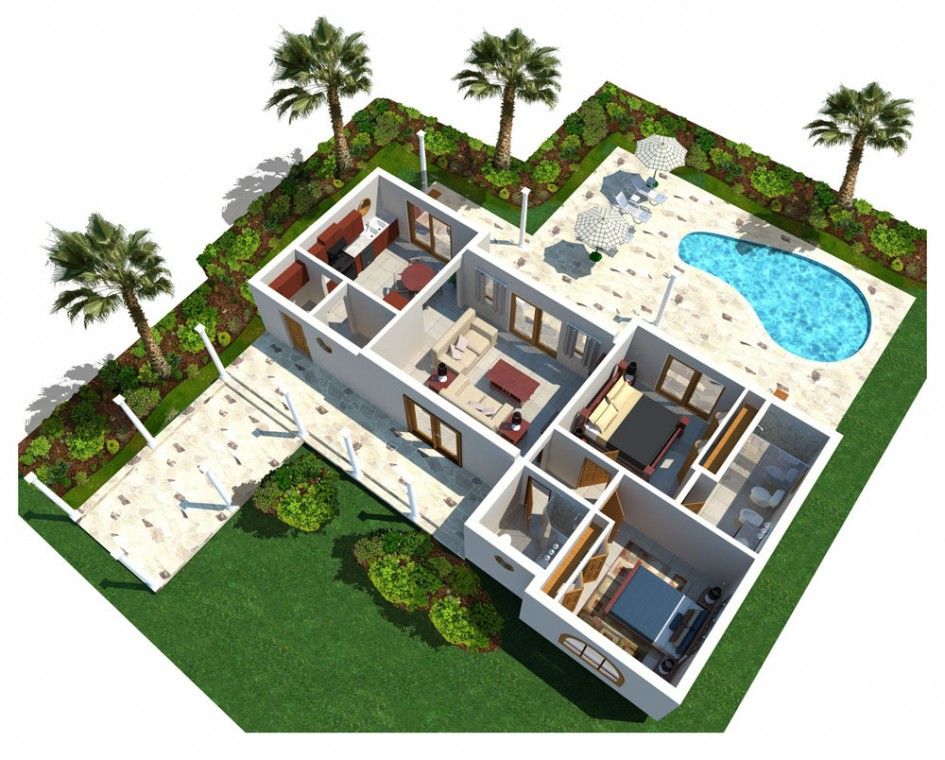 live home 3d pool